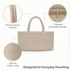 luxury little Diaper Caddy Organizer, Large Cotton Rope Nursery Baby Basket, Changing Table Organizer for Baby Diaper Storage
