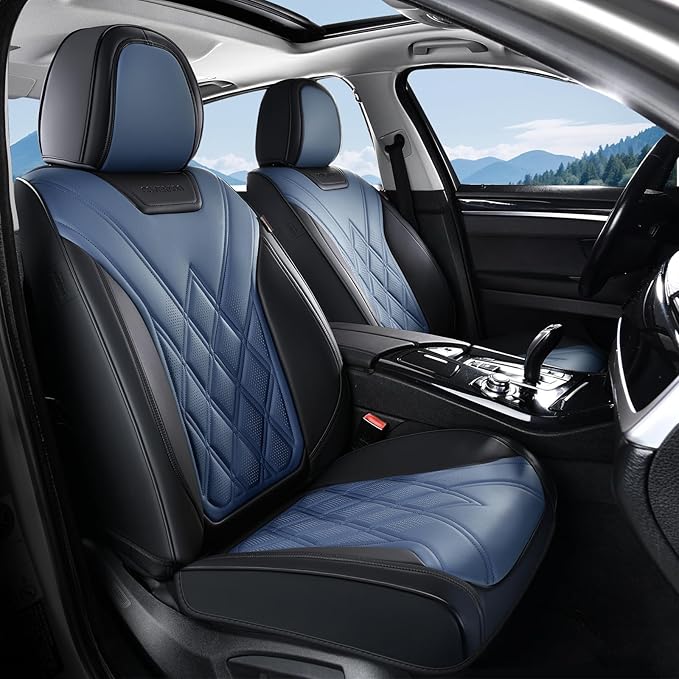 Coverado Car Seat Covers, Front Covers for Cars, Car Seat Cover Front Seats, Automotive Seat Cover, Waterproof, Leather Car S