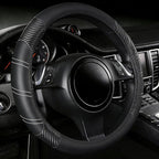 NBTEPEM Customized Auto Car Steering Wheel Cover for Honda Accord, Civic, CR-V, HR-V, Pilot, Microfiber Leather Sport Steerin