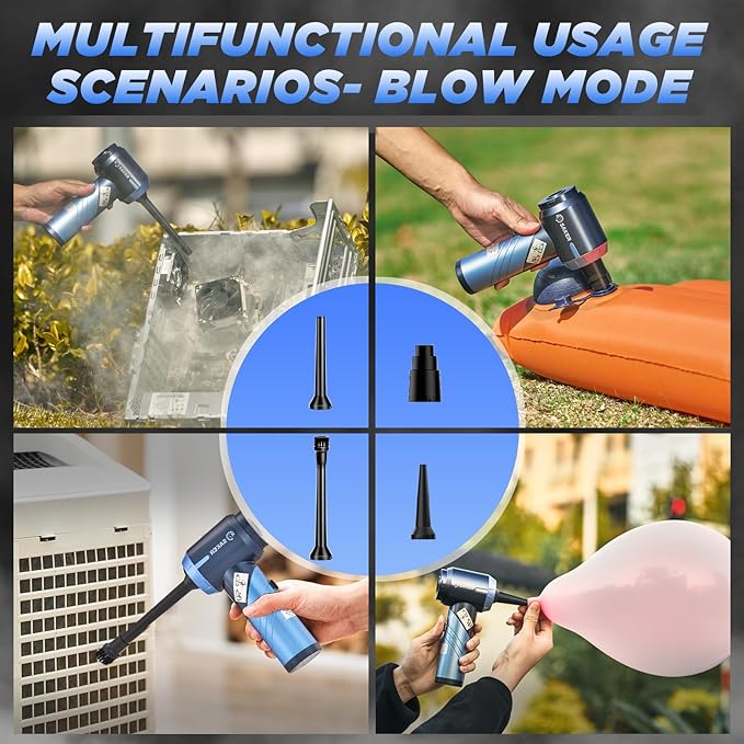 Saker Portable Car Vacuum Cleaner Cordless High Power 17000PA 3 in 1 Foldable Handheld Vacuum Cordless with Brushless Motor f