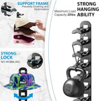 4 Pack Hat Organizer for Baseball Caps, Hat Rack for Wall Hold Up to 40 Hats, Hat Holder with Strong Adhesive and Screws,Cap 