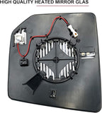 Ford F150 Right Side Heated Blind Spot Detection System Mirror - Convex Glass with Rear Holder