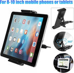 CD Slot Phone & Tablet Mount – Universal Car CD Player Phone Holder, Adjustable Dashboard Stand, 360° Rotation, Compatible with CarPlay Screens