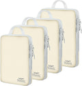4 Set Compression Packing Cubes, Suitcase Organizer, Lightweight Travel Essentials, Compression Bags For Travel Accessories L