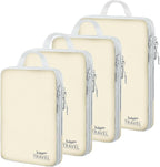 4 Set Compression Packing Cubes, Suitcase Organizer, Lightweight Travel Essentials, Compression Bags For Travel Accessories L