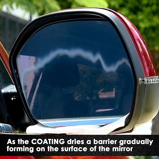 FOLLOWIN Ceramic Coating for Car Side Mirror, Glass Coating, Water Beading Technology, Advanced Water Repellent for Backup Ca