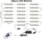 LED Storefront Lights Store Window Lights for Business Waterproof Decorative Light for Advertising Letter Signs Lightbox 5050 SMD Window Strips 40ft 80 Pieces LED Modules 4 Packs
