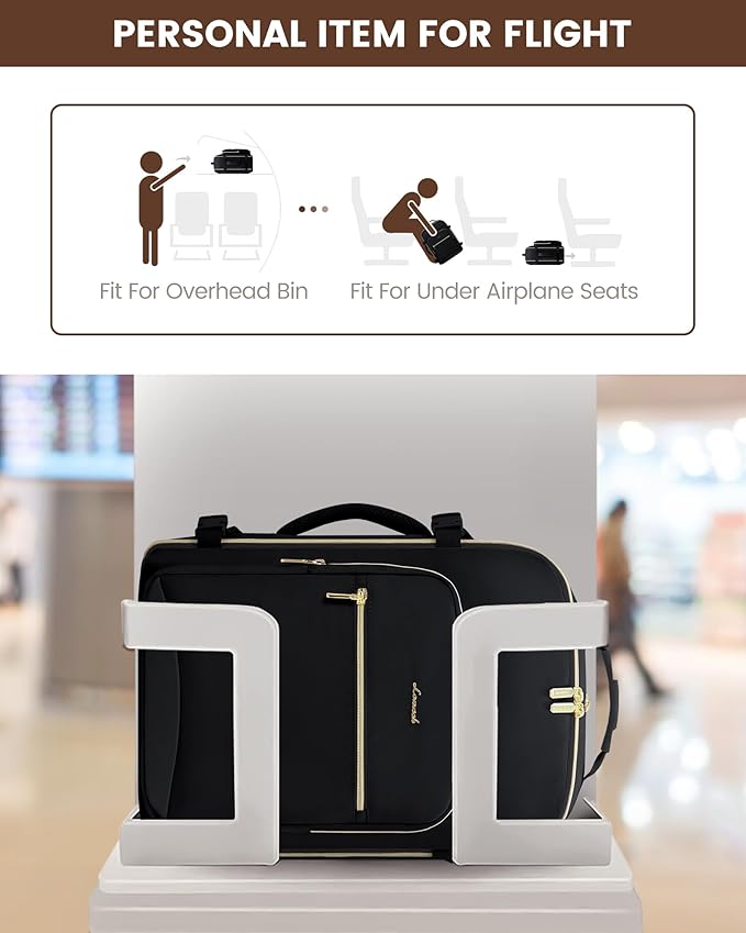 LOVEVOOK Travel Backpack for Women & Men 40L,Airline Approved Carry On Backpack Travel Essentials,TSA Carry on Luggage,Waterp