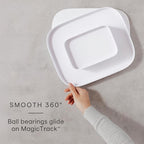 YouCopia MagicTrack Rectangle Lazy Susan Turntable 2-Tier Spice Rack: Jar & Bottle Storage Organizer for Kitchen and Bathroom