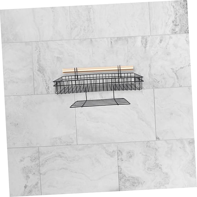 ORFOFE 2pcs Hanging Wire Shelf Storage Baskets Wall Mounted Bins Large Wire Baskets for Home Organization