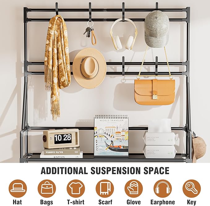 OYREL Shoe Rack 7 Tier Sturdy Shoe Racks for Closet Shoes Organizer for 28-35 Pairs Large Capacity Shoe Storage Rack with Mul