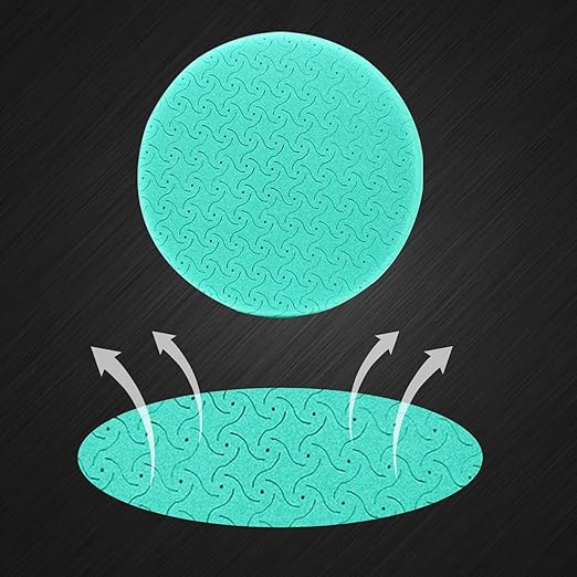Buffing Polishing Pads 5 Inch, CAR ROAD 7PCs 5.5 Inch Face for 127mm Kit for Car Buffer Polisher Cutting Polishing Pad Kit for Car Buffer Compounding,Polish and Waxing (5 Inch(125mm))