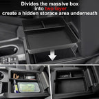 Muslogy Center Console Organizer & Wireless Charger Protective Mat Compatible with Honda Pilot 2023-2026/2024-2026 Passport Accessories Phone Charge Area Cover Console Inserts Mats Anti Slip 2PCS Set
