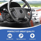 Carbon Fiber Steering Wheel Trim Cover Compatible with Chevy Silverado/Tahoe/Suburban/Avalanche/ESCALADE/GMC-Yukon/GMC-Sierra 2007-2013