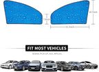 Aokway Side Window Sunshade Sun Shade for Car Window Double Thickness Auto Windshield Sunshades Curtain Universal Fit for Driver for Baby UV Protection (Front Side 2pcs)