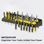 UNITEDPOWER Pliers Holder, Wall Mount Storage Rack Organizer for Workshop, Shed, Garage, Home, Stores up to 12 Pliers or Smal