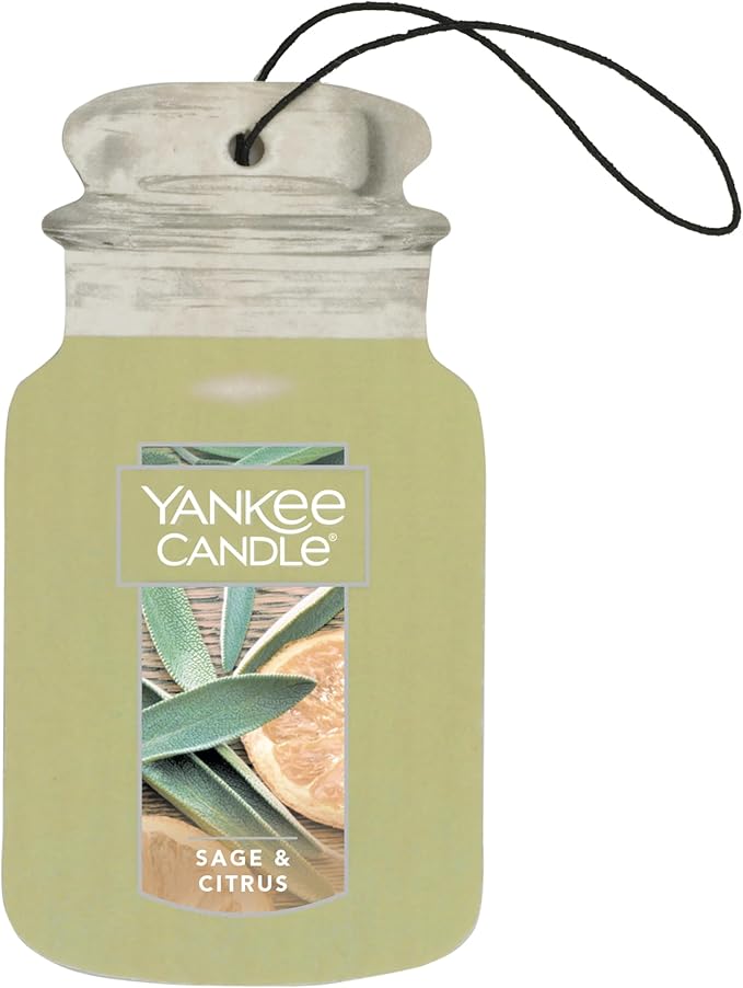 Yankee Candle Paper Car Jar, Sage & Citrus (Pack of 1)