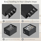2 Pack Shoe Organizer for Closet, Fits 16-32 Pairs Fabric Shoe Storage Bins Large Shoe Box Storage Containers with Bottom Sup