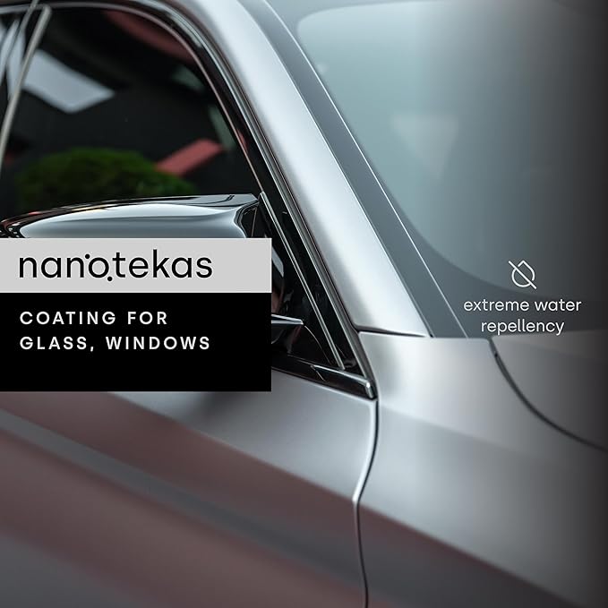 Ceramic Coating for Cars - Nano Wiper Auto Protection Spray Wax - 100 ml Windshield Water Repellent - Glass Guard Car Sealant