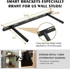 BGMG Wood Floating Shelves for Wall 30 inch Set of 2,White Floating Shelves,Solid Wood Wall Mount Shelves for Bathroom Living