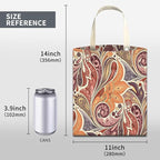 Car Trash Can, Cute Car Trash Bag, Hanging Car Organizer and Storage Bag, Trash Bin for Car Accessories, Vehicle, Travelling, Camping Cute Paisley Flowers