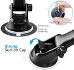 1Zero GPS Suction Cup Mount for Garmin [Quick Extension Arm], Replacement GPS Dash Ball Mount Dashboard Windshield Car Holder for Garmin Nuvi Dezl Drive Drivesmart Driveassist DriveLuxe RV (2-Pack)