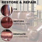 Leather Recoloring Balm, 12oz Large Size Leather Dye, Color Restorer, Scratch Repair, Furniture & Couch Restorer Kit, Repair 