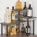 ZHWS Kitchen Countertop Organizer, Bathroom Counter Organizer, Adjustable 3 Tier Corner Shelf with 4 Metal Hooks for Counter 