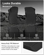KIWI MASTER Floor Mats for 2015-2019 Subaru Outback/Legacy, Custom Fit All Weather Car Mats, Heavy Duty TPE Floor Liners, Front & Rear 2 Row, Black