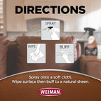 Weiman Leather Cleaner and Conditioner for Use on Your Couch Chair Purse Wallet Shoes Boots Saddle Belt Jacket Car Seat