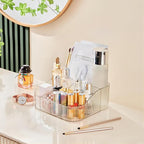 DASITON Large Capacity Makeup Brush Holder,8 Slot Makeup Brush Cup,Vintage striped Make Up Brush Holder,for Vanity Decor,Bath