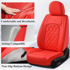 Coverado Leather Seat Covers, Car Seat Cover Front Seats, Waterproof Seat Covers, Luxury Faux Leather Car Seat Protectors, Re