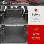 Floor Mats Compatible with 2024 2025 2026 Toyota Land Cruiser/Lexus GX550 Overtrail 5 Seats Cargo Mat Cargo Liner Trunk Liner Land Cruiser Accessories (Floor Mats+Trunk Mat+Backrest Mats)