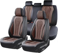 Coverado Car Seat Covers, Seat Covers Full Set, Coffee Car Seat Cover, Auto Seat Covers Front Seats Rear Seat Cover, Luxury C