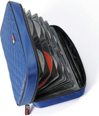 CCidea 96 Capacity CD/DVD Case Holder Portable Wallet Disc Storage Binder for Car, Home, Travel (96-Blue) Specials
