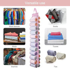 DHSFKBE Legging Organizer Storage, 2PCS T Shirt Organizer, Foldable Hanging Closet Organizer Storage with 26 Roll Independent