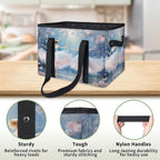 Reusable Grocery Bags Heavy Duty Shopping Bags Foldable Large Tote Bags with Long Handles & Hard Bottom