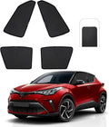 Front Side Half Window Shade Foldable Custom Fit for Toyota CHR CH-R 2018-2023 Car Window Shades for Side Window Sun Shade UV Protection Heat Insulation for Camping Sleeping 4PCS