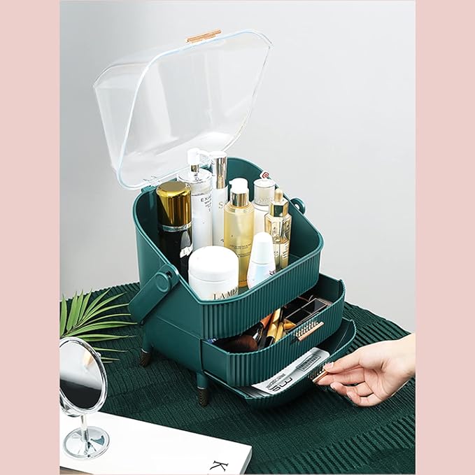 organizer,makeup organizer, Makeup Storage ，Skincare Organiser ， Cosmetic Display Boxes, Waterproof Dustproof Organizer with 
