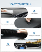 FIILINES Dash Cover Compatible with Honda Civic Coupe Sedan/Hatchback 2016-2021(Not Fit 2022 Civic) Dashboard Mat Cover Car A