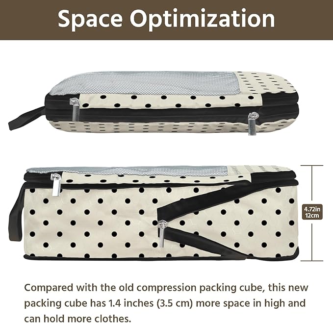 7 Pcs Compression Packing Cubes for Travel, Waterproof Suitcase Luggage Backpack Organizer with Toiletry Bag Travel Essential