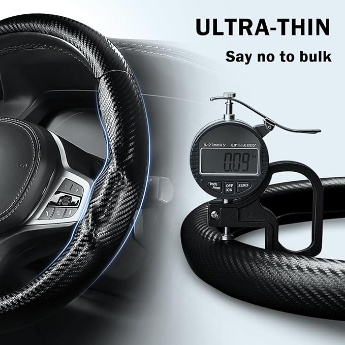 Steering Wheel Cover for BMW 3 4 Series(2021-2024) 5 Series(2020-2023) X5(2019-2020) X7(2020-2025) 328i 320i 330i 325i 528i 535i 530i M3 2 4 7 8 Series X3M X4 X6 XM M2 M4 M5 M8 Z4 i4, Matte Black