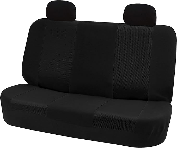 FH Group Car Seat Cover Rear Set Striking Striped Car Seat Covers with Rear Split Bench, Universal Fit Interior Accessories f