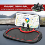 Wuyaoyao Multifunction Car Anti-Slip Mat Auto Phone Holder, PVC Car Dashboard Non-Slip Pad Phone Mount with Temporary Parking