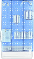 Azar Displays 900940-BLU The DIY Multi-Purpose 10-Piece Pegboard Wall Organizer Kit with One Panel and Accessory Assortment: 