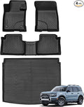 All Weather Floor Mats Cargo Liner for Ford Bronco Sport 2026 2025-2021,TPE Full Set Carpets Trunk Mat for Base Big Bend Badlands Accessories (ONLY for Sport),4pcs