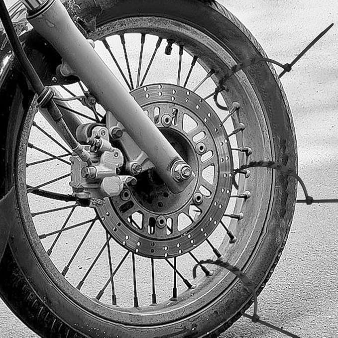 OUNONA Motorcycle Tire Chains 20 Pcs Universal Anti-Slip Snow Chains Snow Cable for Motor Bike Tires for Winter Ice Traction 