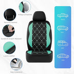 Road Comforts Seat Covers, Premium Leather Car Seat Covers Front Seat for Women Girls,Airbag Compatible, Automotive Seat Cove