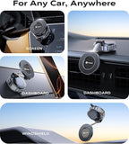 VICSEED 2026 Upgraded Car Phone Holder for Magsafe Car Mount [85 LBS Strongest Suction] Vacuum Magnetic Phone Holders for Your Car 360° Adjustable Car Phone Mount for iPhone 17 Pro Max 16 15 14 13 12