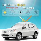 KMF 8pcs Thicken Sun Shades for Nissan Rogue(Not Sport) 2014-2020 Accessories, Full Car Window Covers Sunshade for Windshield Side Rear, UV Block and Privacy Blackout for Car Camping Outdoor